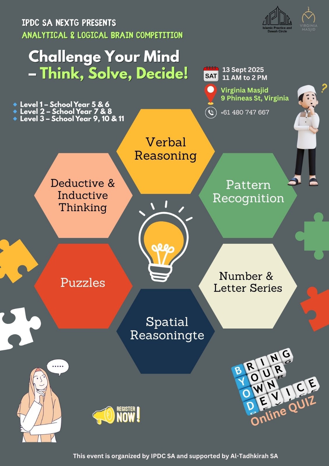 Analytical and Logical Brain Competition